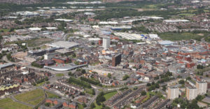 Aerial view of Stoke-on-Trent