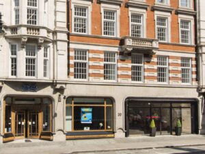 External shot of 20 North Audley Street in Mayfair