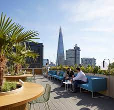 The terrace at Fora's space in Borough
