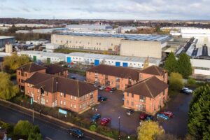 Aerial view of BizSpace Coventry office property