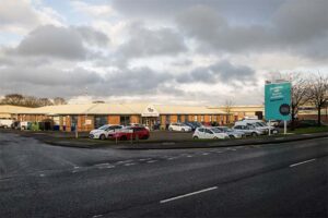 An exterior shot of BizSpace Dinnington office property