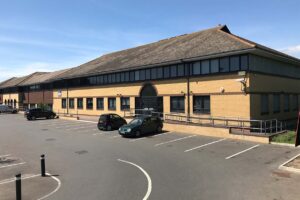 The outside of the BizSpace Littlehampton office property and car park