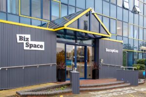 The entrance of the BizSpace Waltham Abbey office property