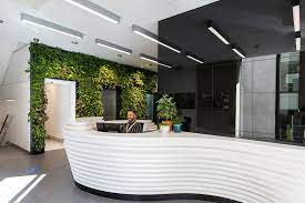 The reception area of the Bruntwood 57 Spring Gardens office building in Manchester