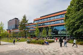 The exterior of the Bruntwood University Green office building in Manchester