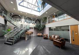 A seating area at the Citibase Birmingham Business Park office property