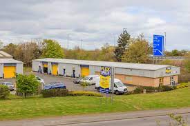 Exterior view of Flexspace Edinburgh with car park