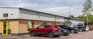 Exterior of Flexspace Lincoln car park