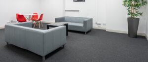 A breakout space at Flexspace Wakefield