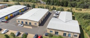 Aerial view of Flexspace in Bathgate