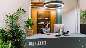 The reception area of Huckletree Soho office hub