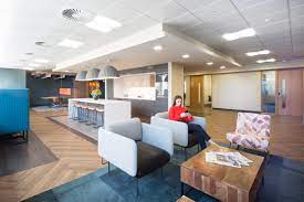 The reception area of the Landmark Beaufort House serviced offices