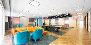 An internal shot of the Landmark office space on Gracechurch Street