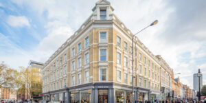 An external shot of Landmark's Alfred Place near Tottenham Court Road