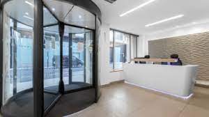 The reception area of the Regus office space in Marble Arch