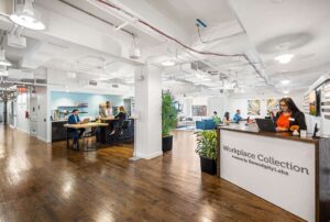 The reception area of Serendipity Labs Grand Central NYC