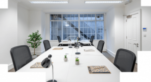 A meeting room at TBWC's 128 Wigmore Street property in Marylebone