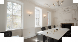 An internal shot of an office at TBWC's Bank office on Queen Street