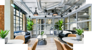 An internal shot of TBWC's Hoxton Square office in Shoreditch