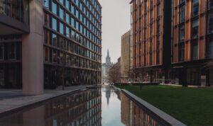 External shot of The Gridiron Building at Kings Cross