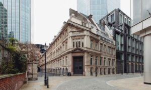 An external shot of Warnford Court on Throgmorton Street