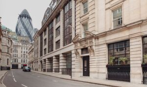 An external shot of 3 Lloyds Avenue in the City of London