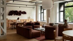 Lounge at Linden Palais in Berlin