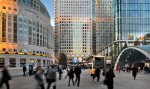 An external shot of One Canada Square in Canary Wharf