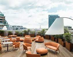 The roof terrace at Uncommon Liverpool Street coworking and office property