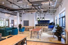 A shot showing various workspace options at Accelerator-London, 35 Kingsland Road, Hackney, London E2 8AA