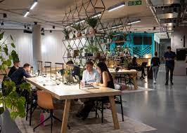 Coworking desk spaces at All Work & Social - XYZ Work Spinningfields in Manchester