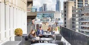 The roof terrace at Farringdon East - 45 Beech Street, London EC2Y 8AD