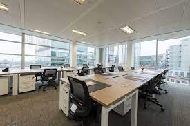 A shot of a private serviced suite that can be rented at Bourne Offices 30 Crown Place, London EC2A 4EB