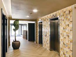 A lift lobby at Bruntwood's Marsland House office property in Sale
