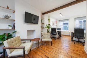 A seating area at Canvas Offices - 8 Albemarle Way EC1V 4JB