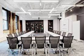 A conference room at Convene, 101 Greenwich Street, Downtown, New York, NY 10006