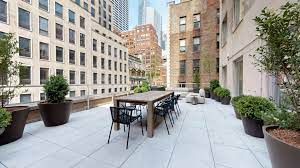 The outdoor terrace at Convene, 530 5th Avenue, Midtown East, New York, NY 10036