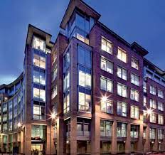 An external shot of Convene, Sancroft, Paternoster Square, St Paul’s, London EC4M 7DX at night