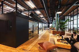 Coworking desks and private serviced offices at Department workspace at Bonded Warehouse, Enterprise City, Quay Street, Manchester