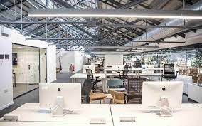 Co-working desks at Dogpatch Labs Dublin Digital Docklands