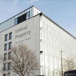 An external shot of Ethical Property - The Green House, 244-254 Cambridge Heath Road, Bethnal Green, London E2 9DA