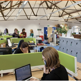 Coworking desks at Ethical Property The Old Music Hall, 106-108 Cowley Road, Oxford OX4 1JE