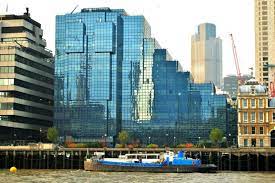 A view of Halkin Offices - 10 Lower Thames Street London EC3R 6AF from across the River Thames