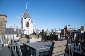 The roof terrace at LentaSpace Strand - Thanet House, 231 - 232 Strand, West End of London, WC2R 1DA