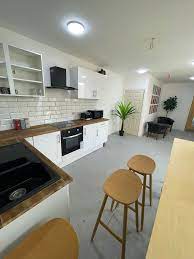 The kitchen area at Mainyard Studios ENFIELD - 58B Alexandra Road, London EN3 7E