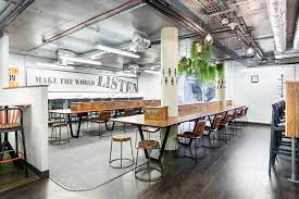 Co-working desks at Moneypenny Workhub, 20-22 Wenlock Road, London, N1 7GU