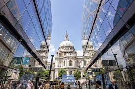 External shot of Myo St Paul’s, One New Change, London EC4M 9AF with St Paul's Cathedral in the background