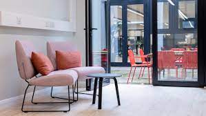 A chill-out area at the Personalised Office Space for OneFifty by Kitt Offices at Portland Place London West End