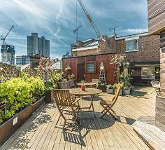 The roof terrace at Proper Office, 64 Great Eastern Street, Shoreditch, London EC2A 3QR
