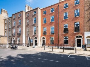 External shot of the Prosperity Chambers offices to rent at 19 - 22 Baggot Street Lower, Dublin D2